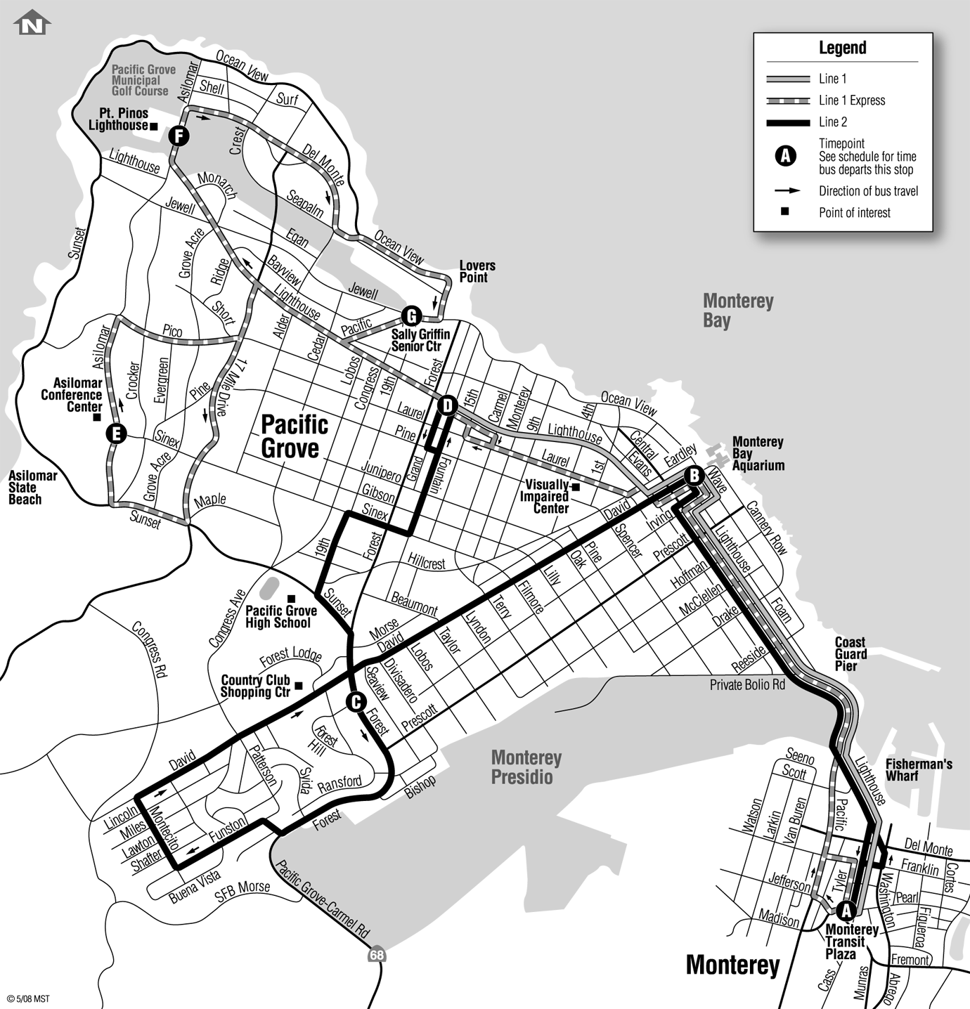 Route 1 Map | Monterey-Salinas Transit